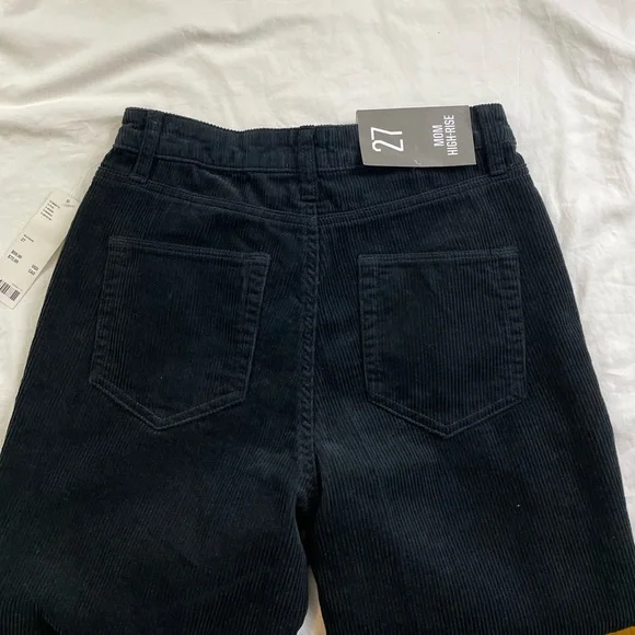 Urban Outfitters Black Corduroy Mom High-rise Pants - Picture 5 of 14